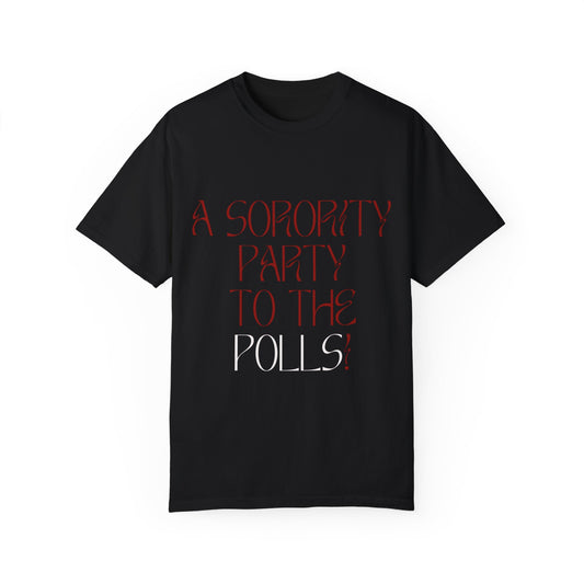 A Sorority Party T-Shirt Crimson/Cream