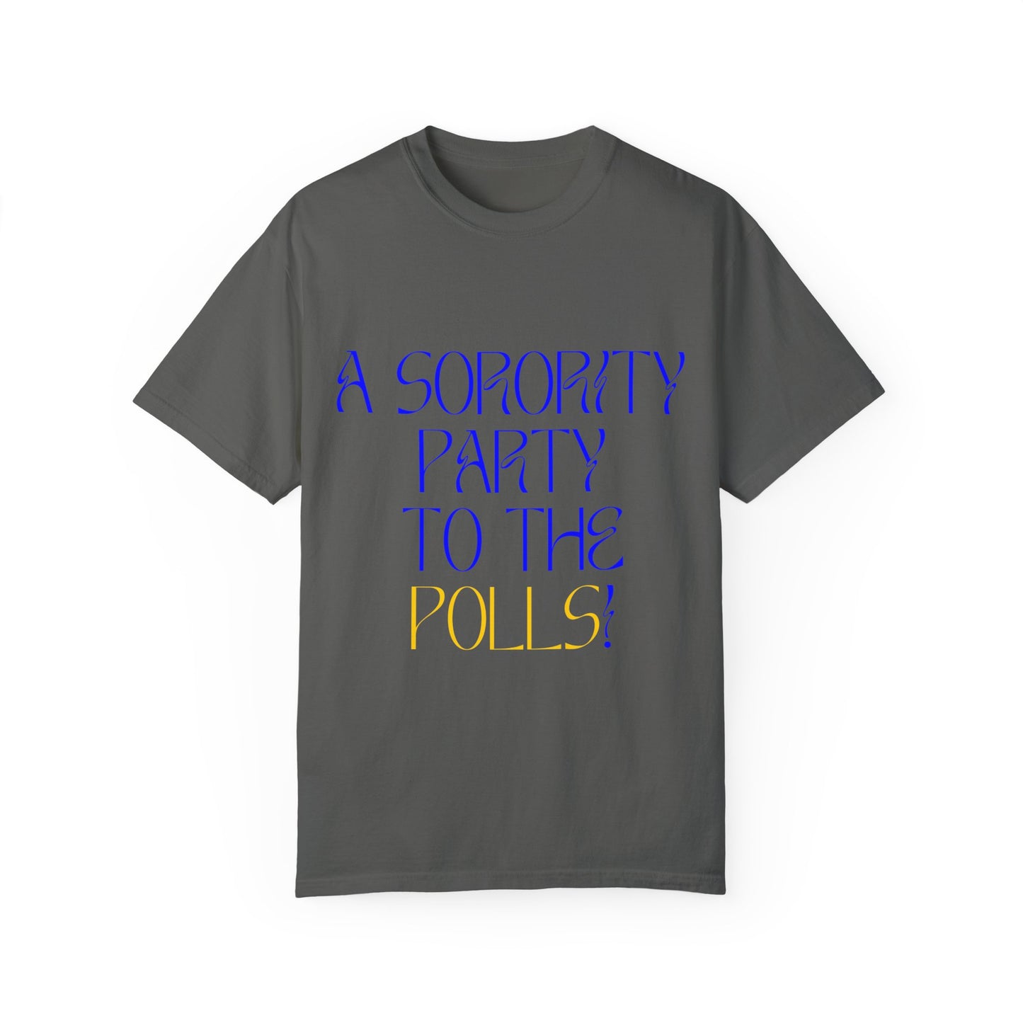 A Sorority Party T-Shirt Royal Blue/Gold