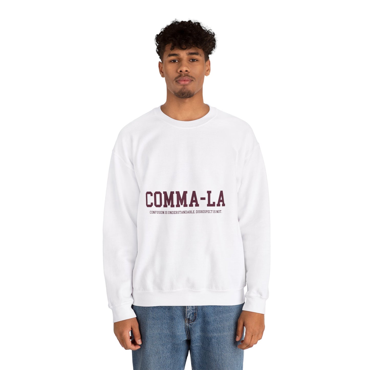 It's Pronounced Comma-La Crewneck Crimson/Cream