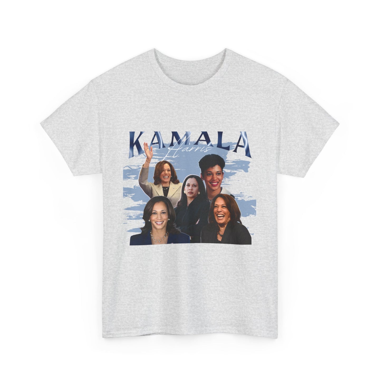 Kamala Harris Blue Collage T-Shirt