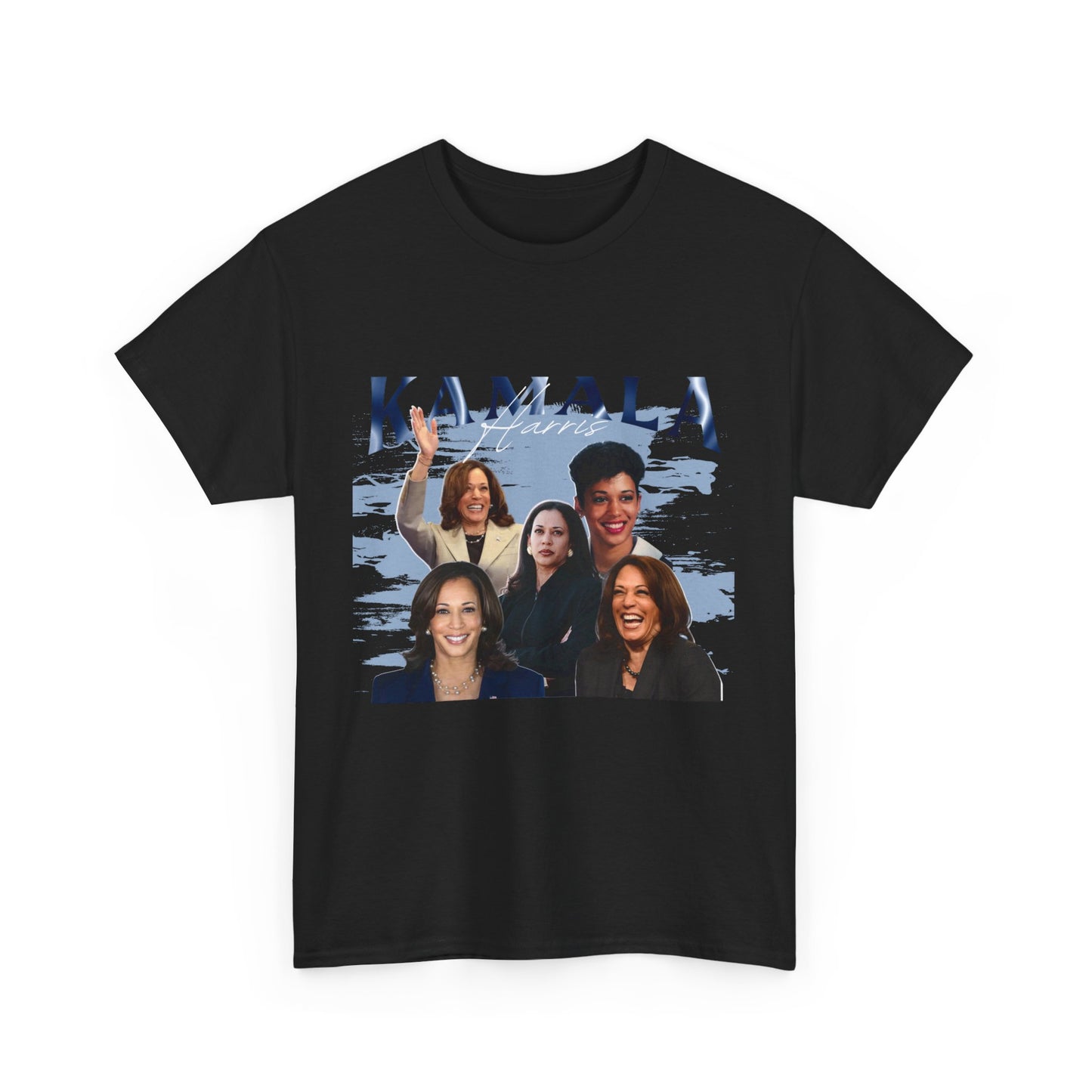 Kamala Harris Blue Collage T-Shirt