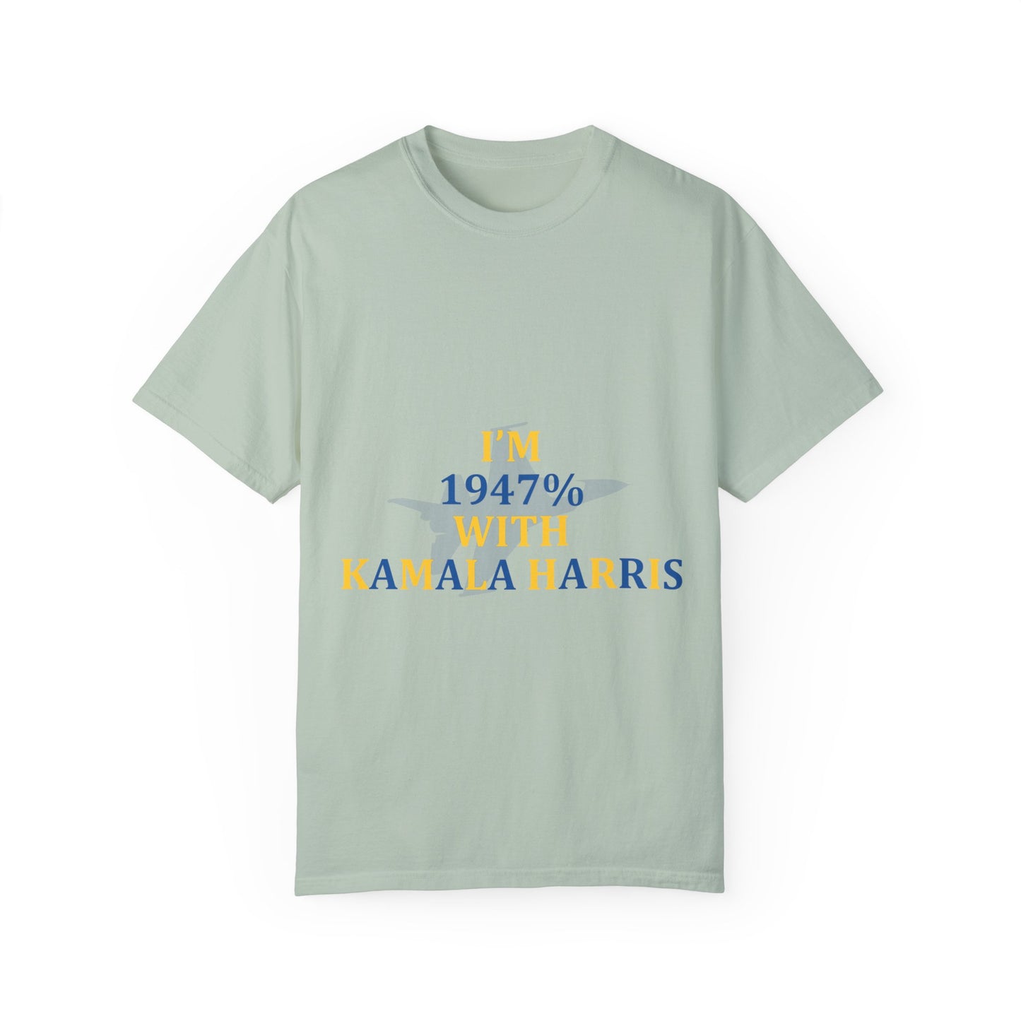 I'm 1947% With Kamala Tee Ultramarine Blue/Golden Yellow