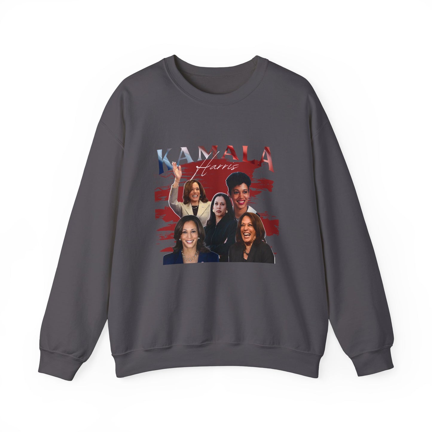 Kamala Harris Red Collage Crewneck Sweater