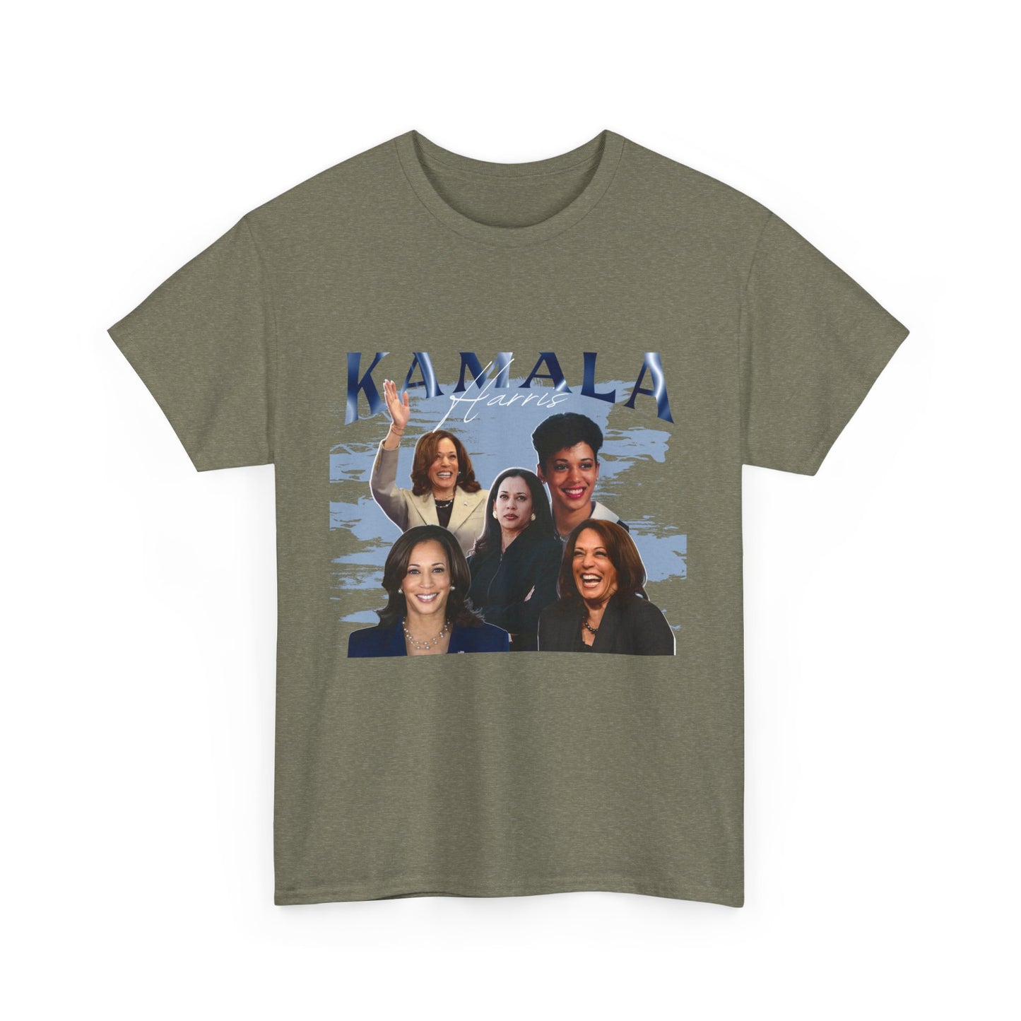 Kamala Harris Blue Collage T-Shirt