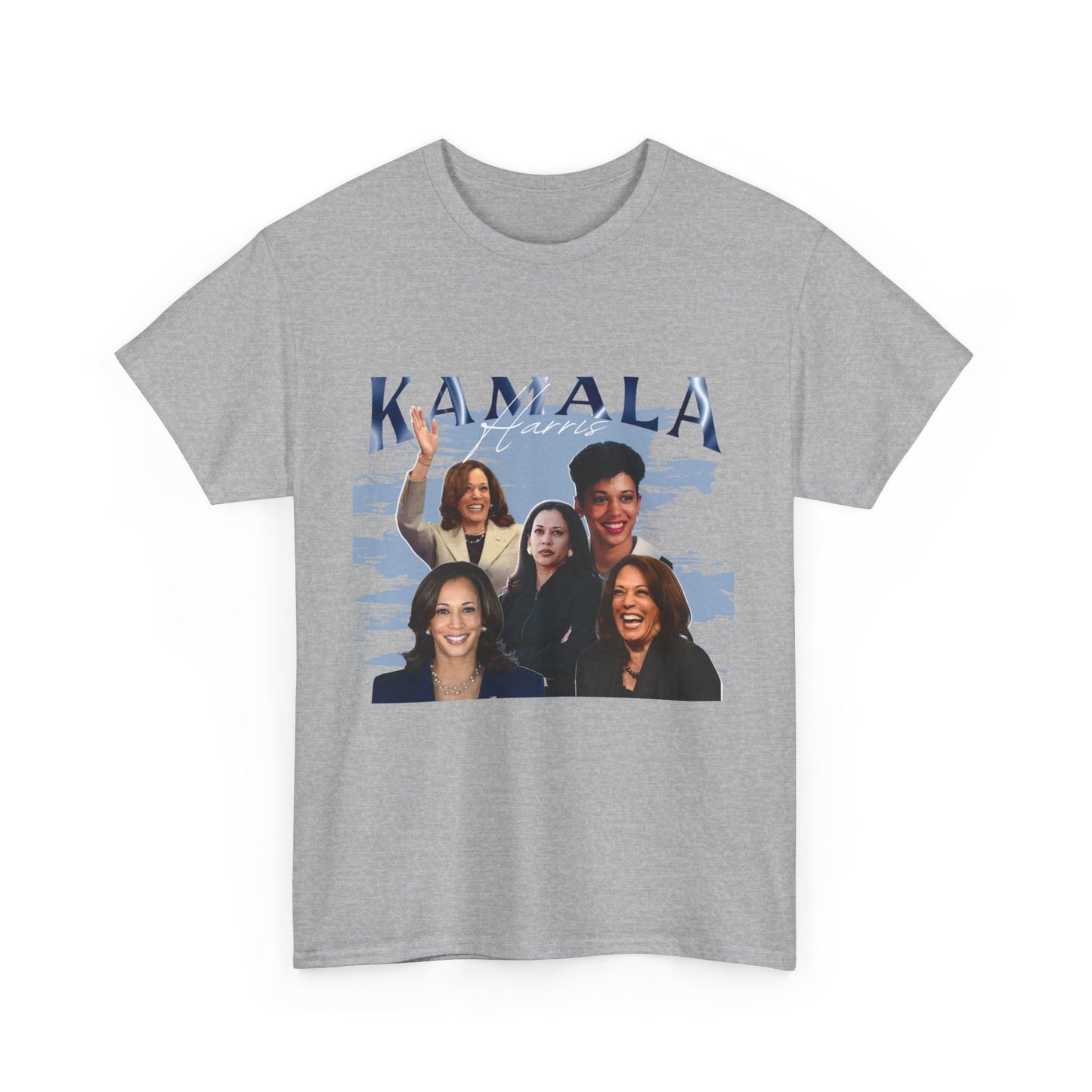 Kamala Harris Blue Collage T-Shirt