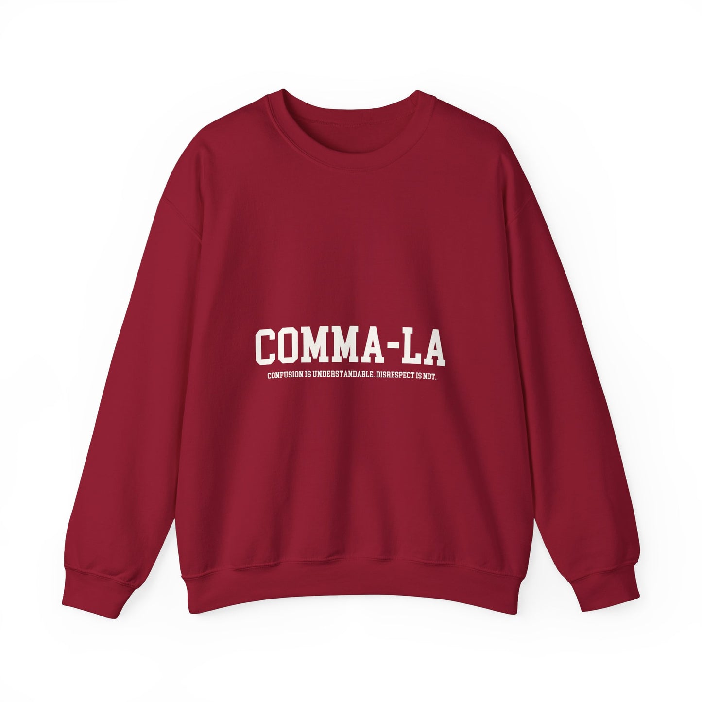 It's Pronounced Comma-La Crewneck Crimson/Cream