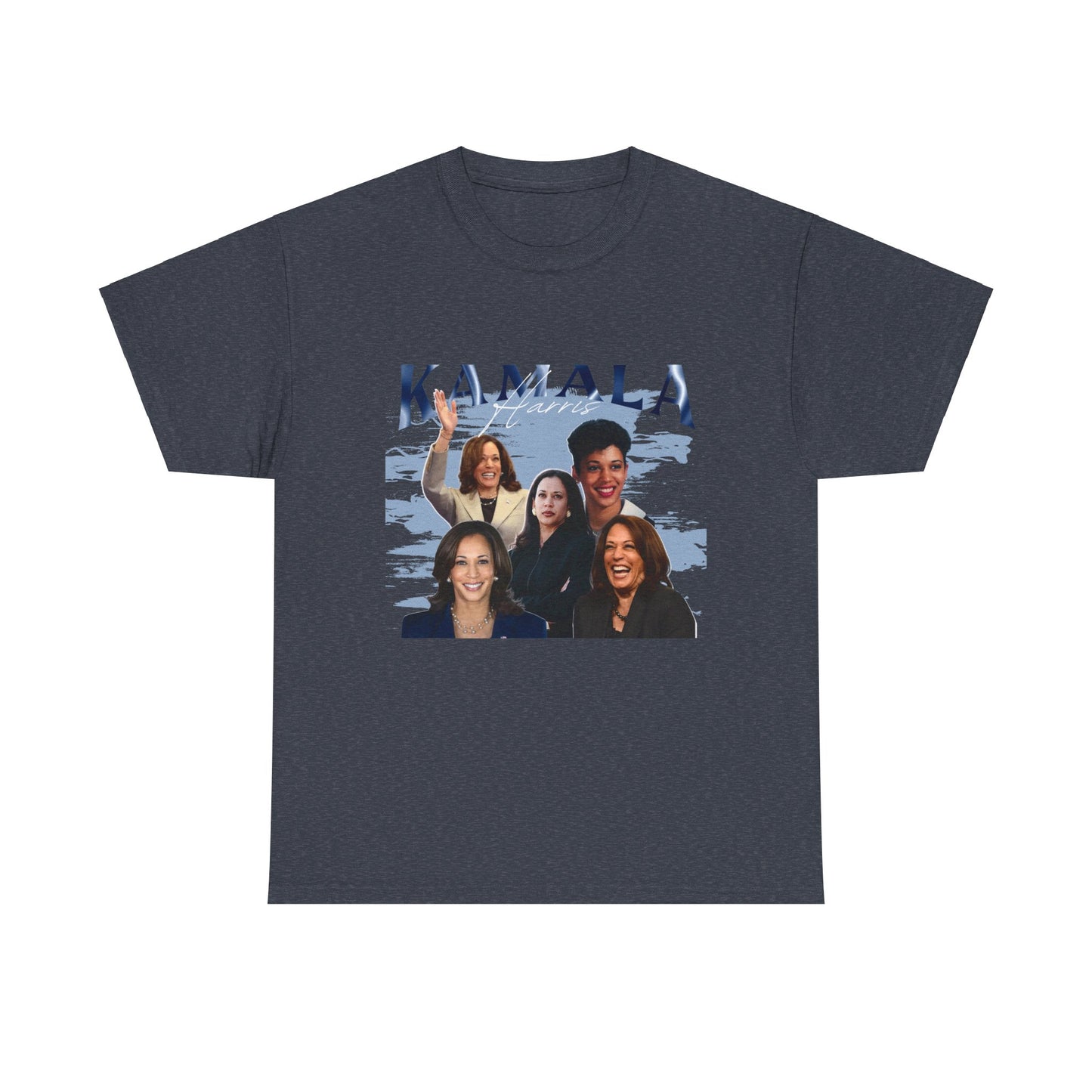 Kamala Harris Blue Collage T-Shirt