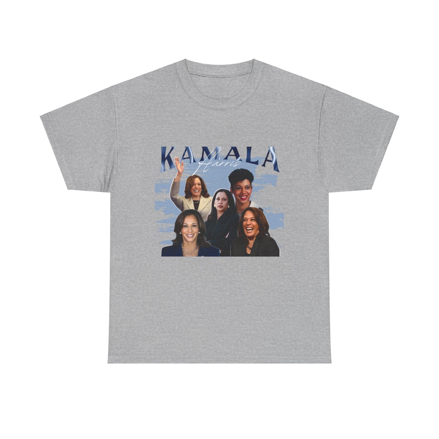 Kamala Harris Blue Collage T-Shirt