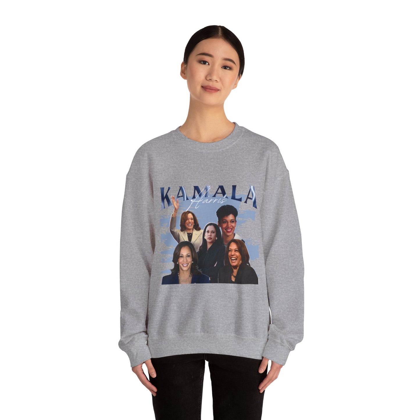 Kamala Harris Blue Collage Crewneck