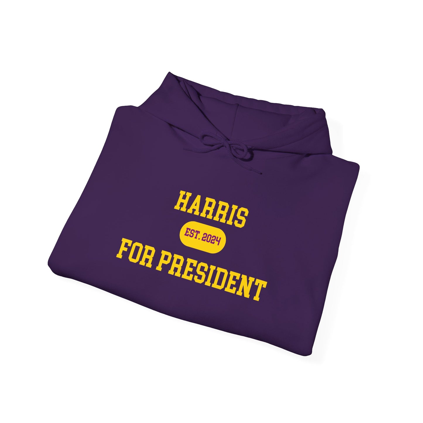 Harris For President Hoodie Royal Purple/Old Gold