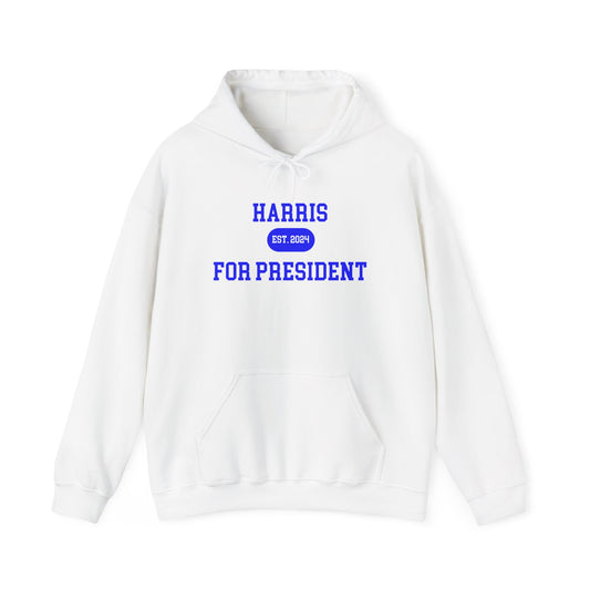 Harris For President Hoodie Royal Blue/Pure White