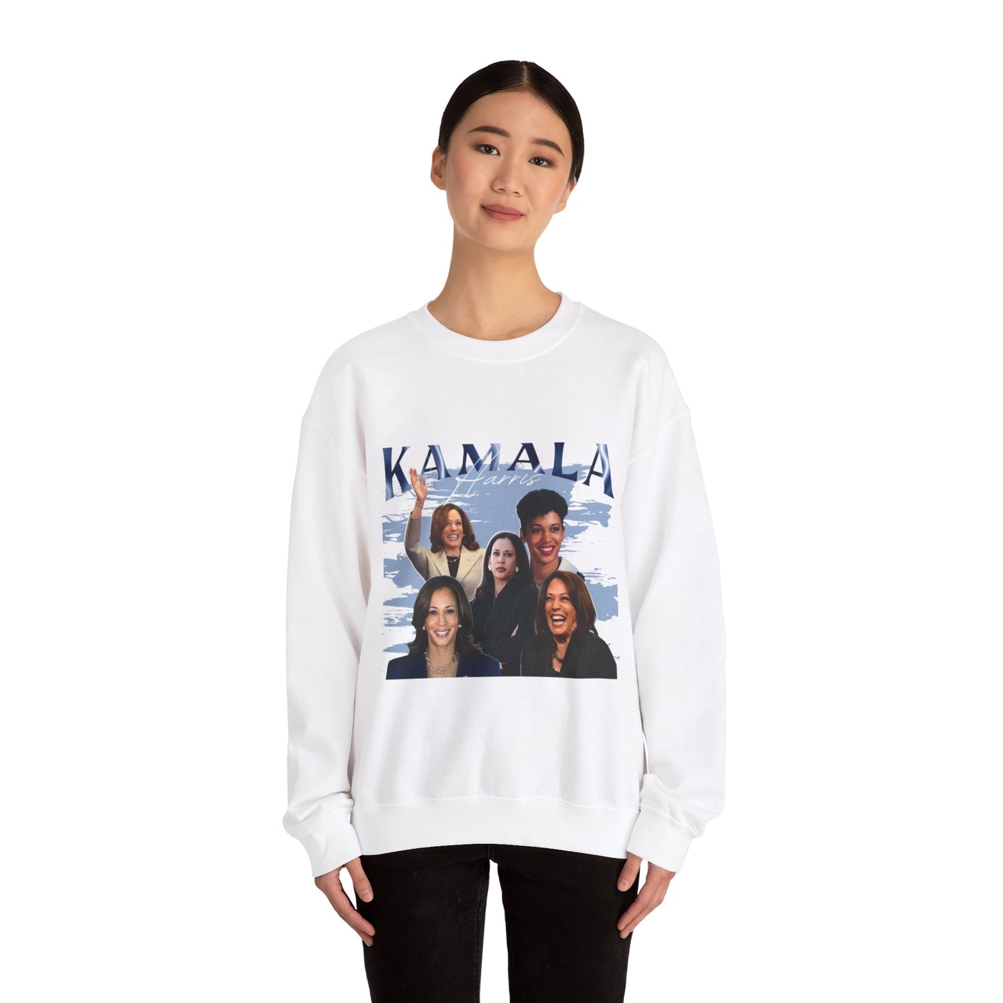 Kamala Harris Blue Collage Crewneck