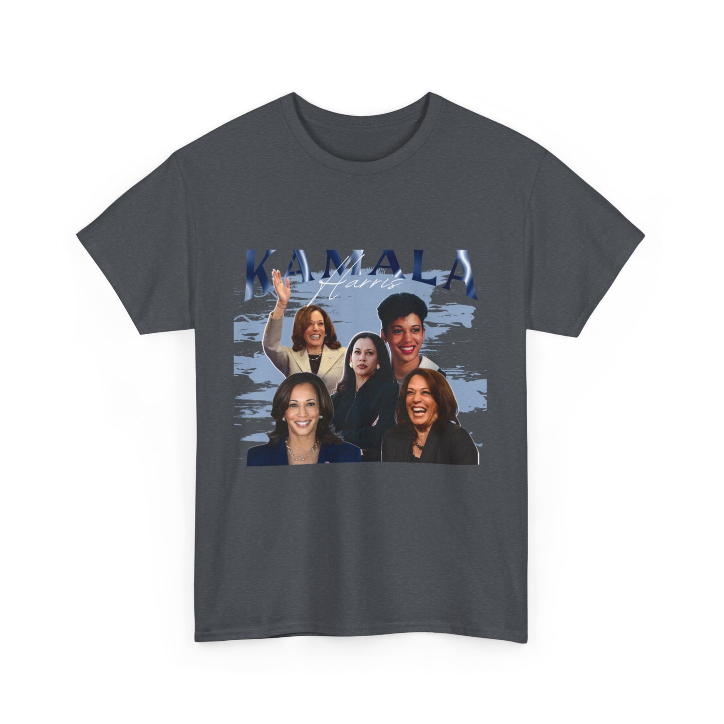 Kamala Harris Blue Collage T-Shirt