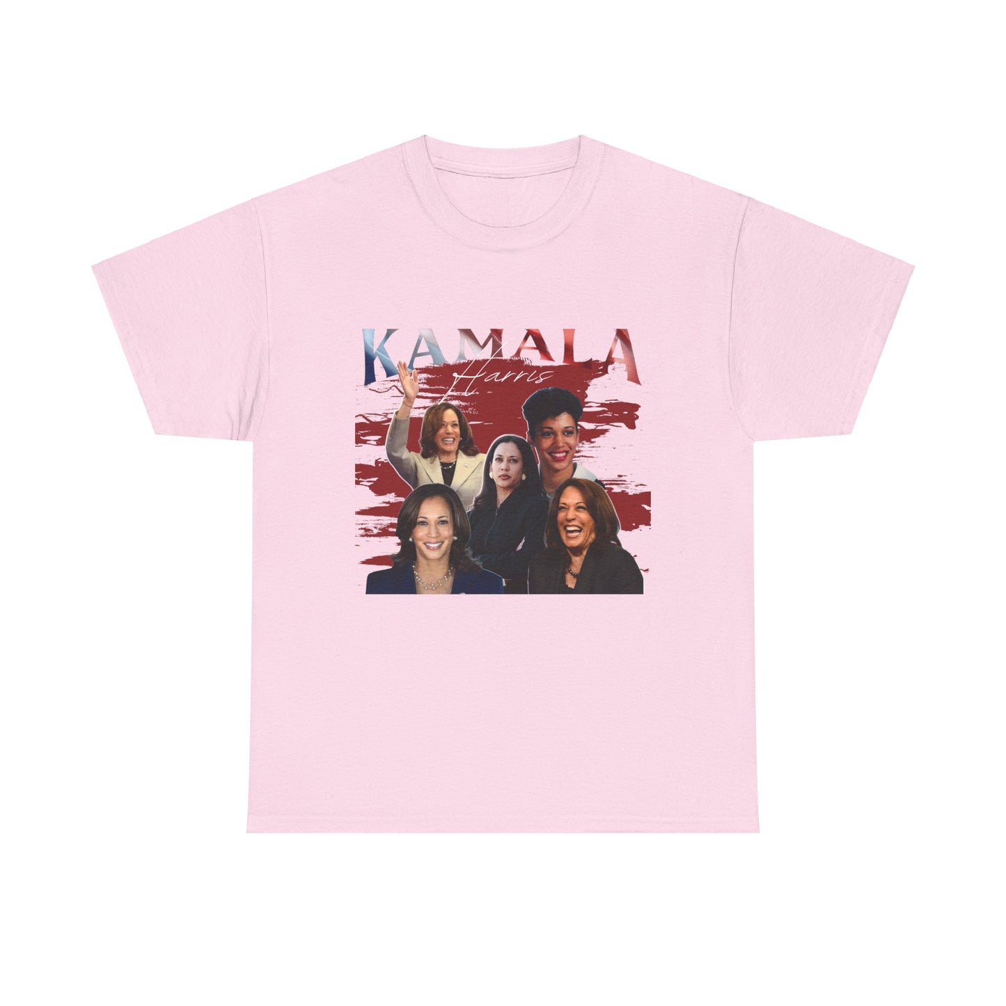 Kamala Harris Red Collage T-Shirt