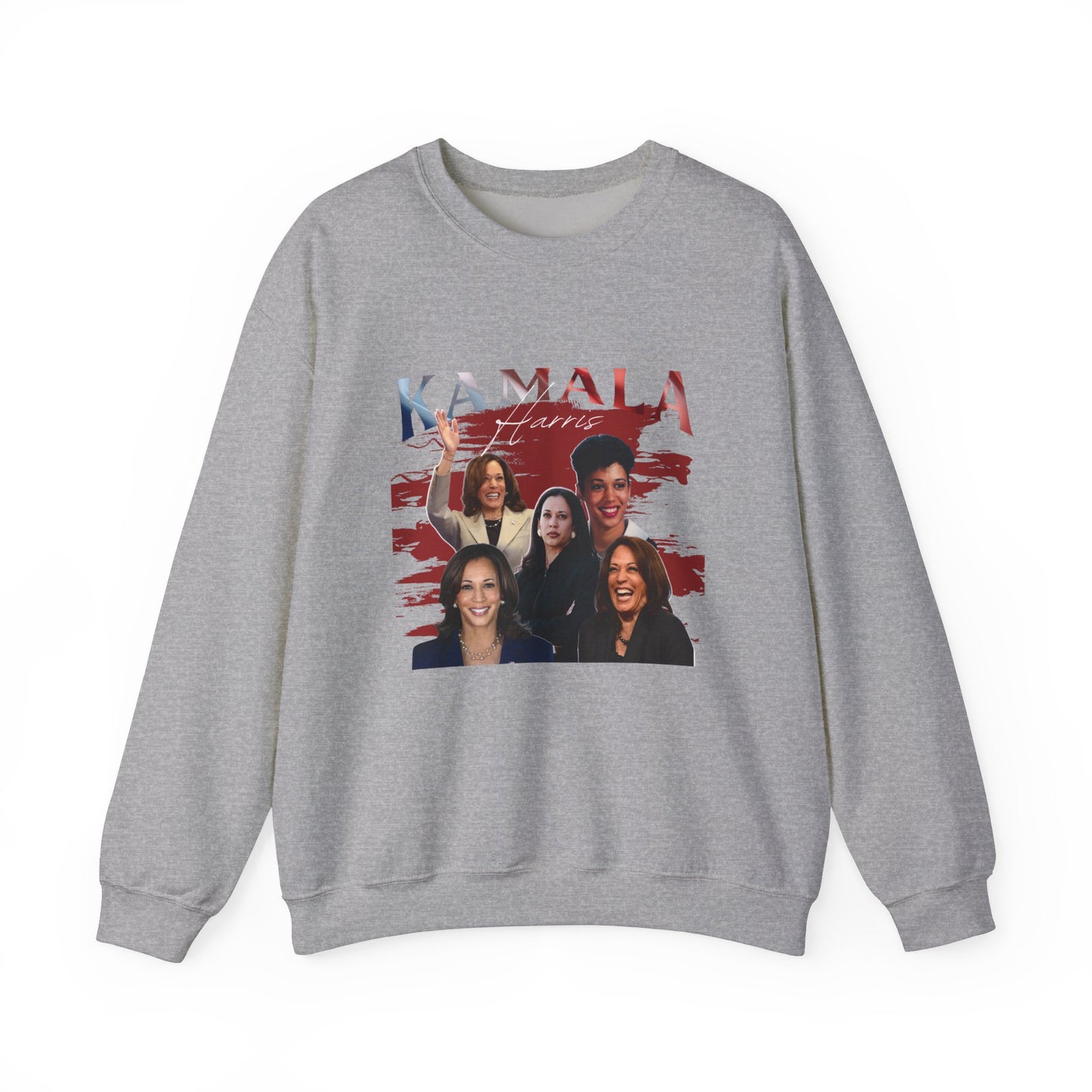 Kamala Harris Red Collage Crewneck Sweater