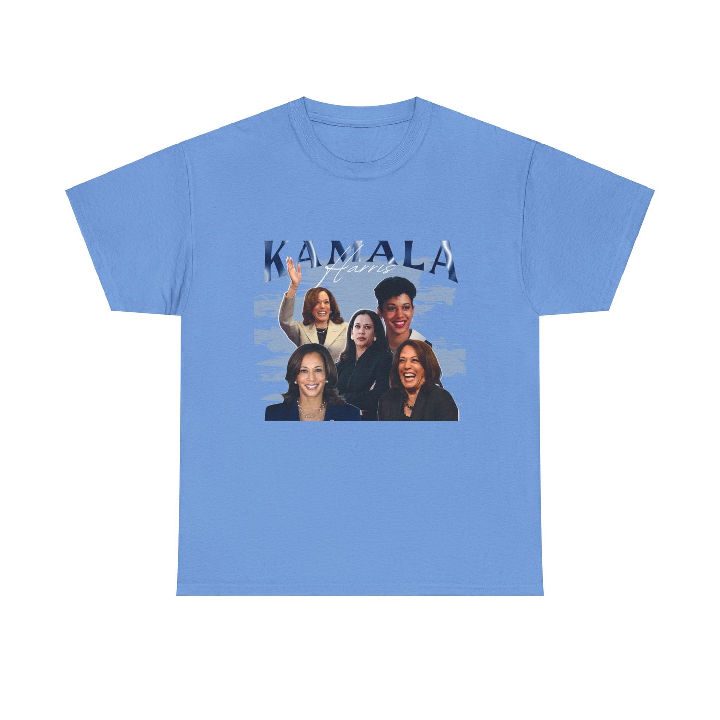 Kamala Harris Blue Collage T-Shirt