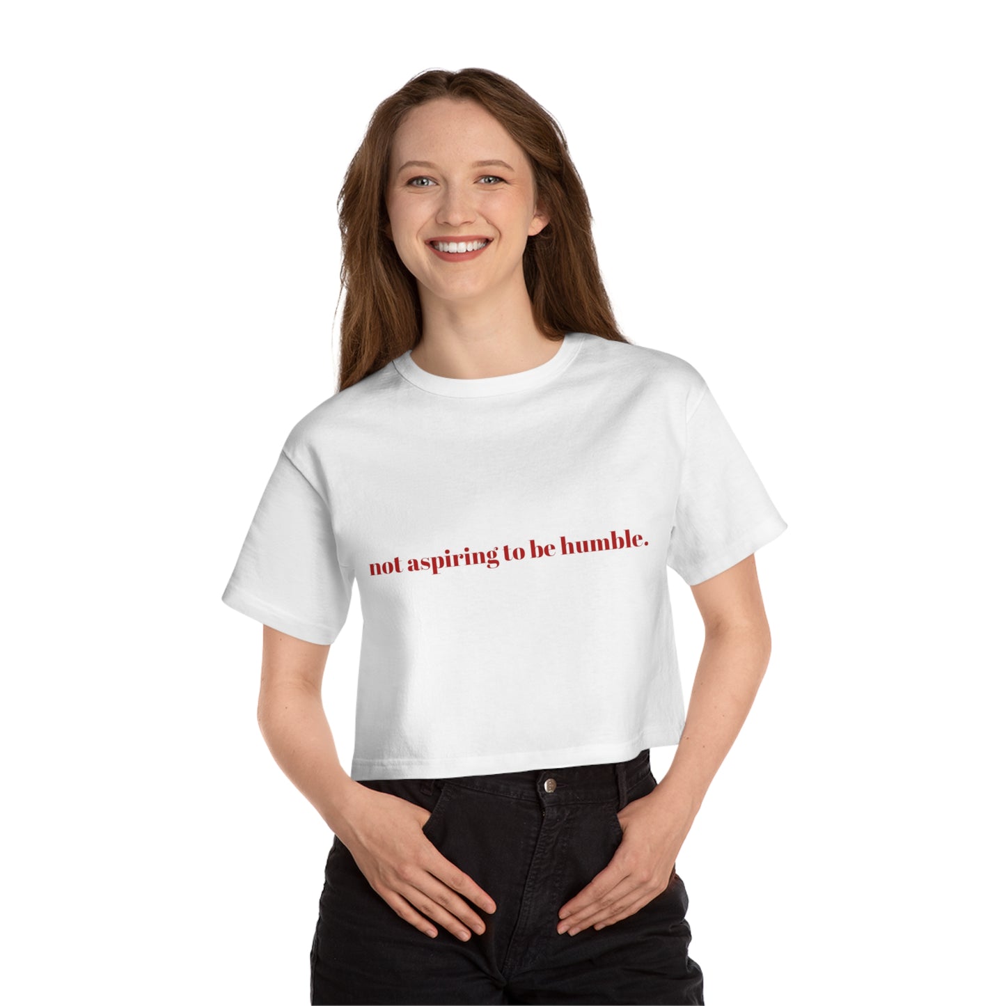 Not Aspiring To Be Humble Kamala Harris Quote Tee Red