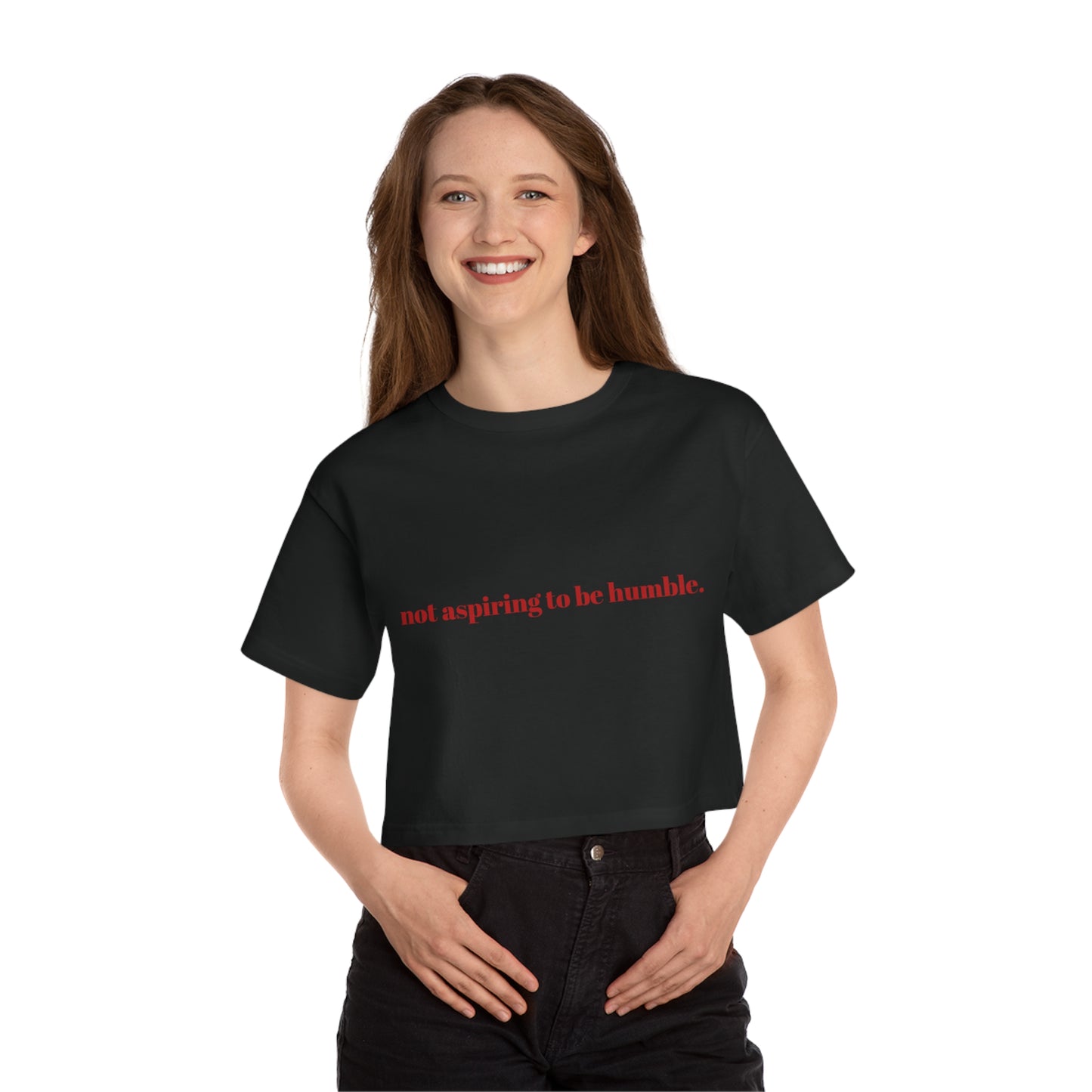 Not Aspiring To Be Humble Kamala Harris Quote Tee Red