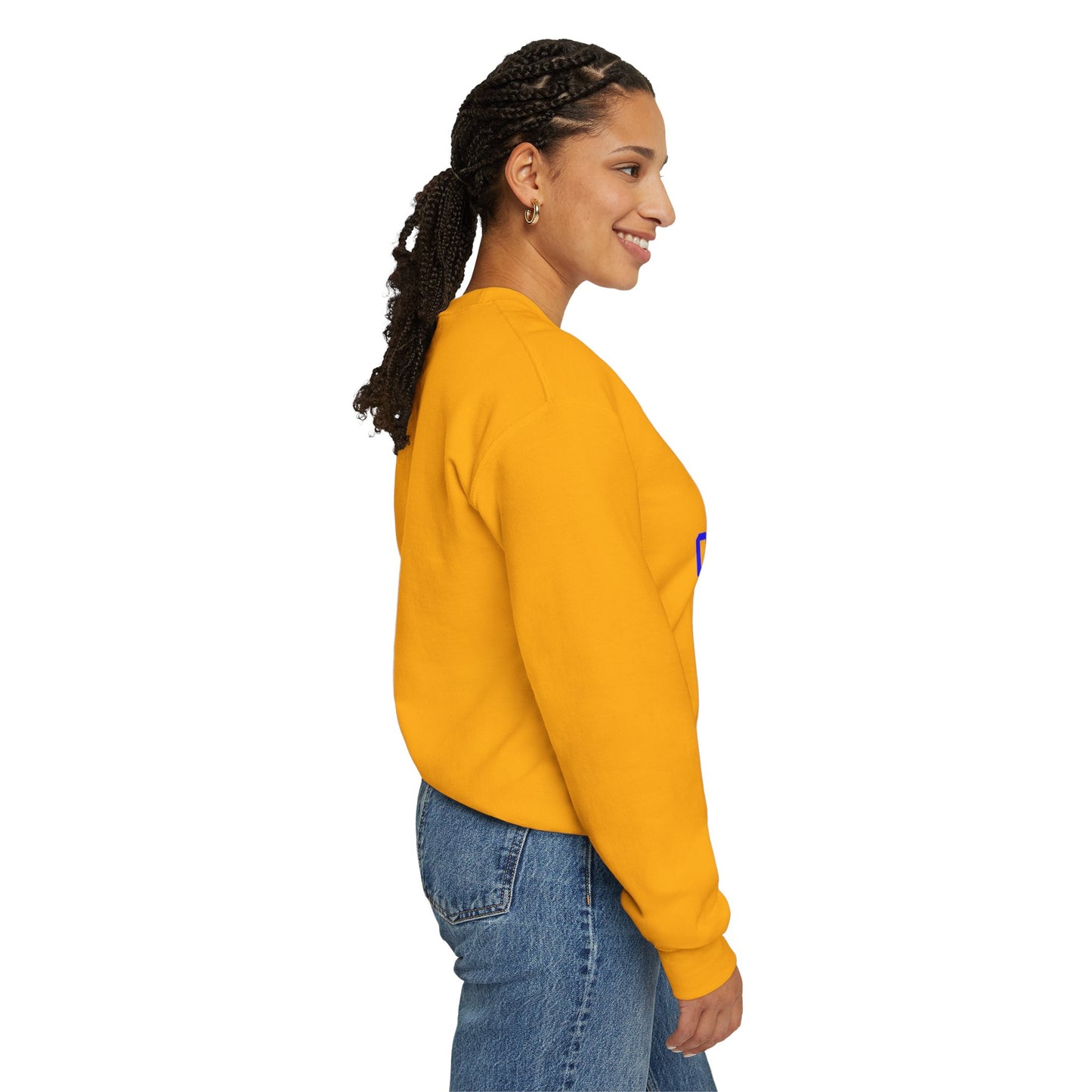 It's Pronounced Comma-La Crewneck Royal Blue/Gold