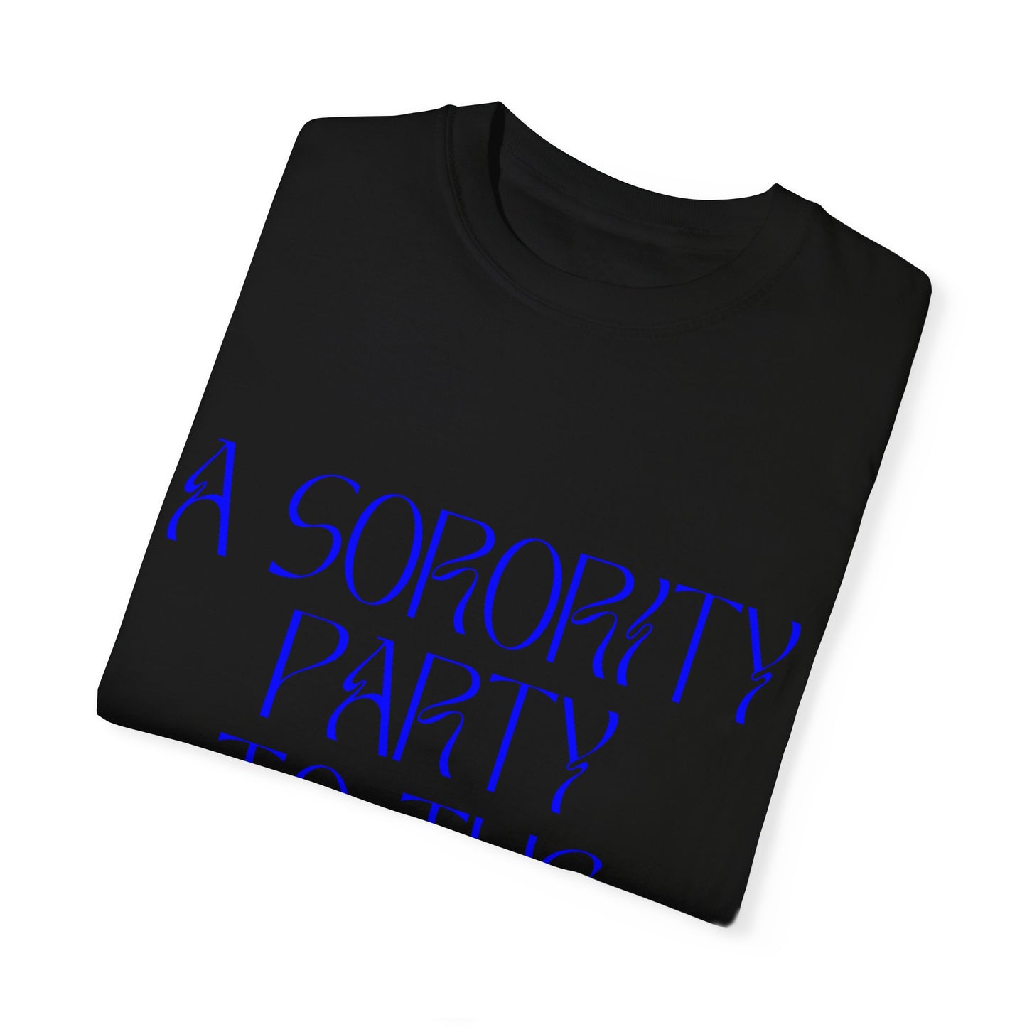 A Sorority Party T-Shirt Royal Blue/Gold