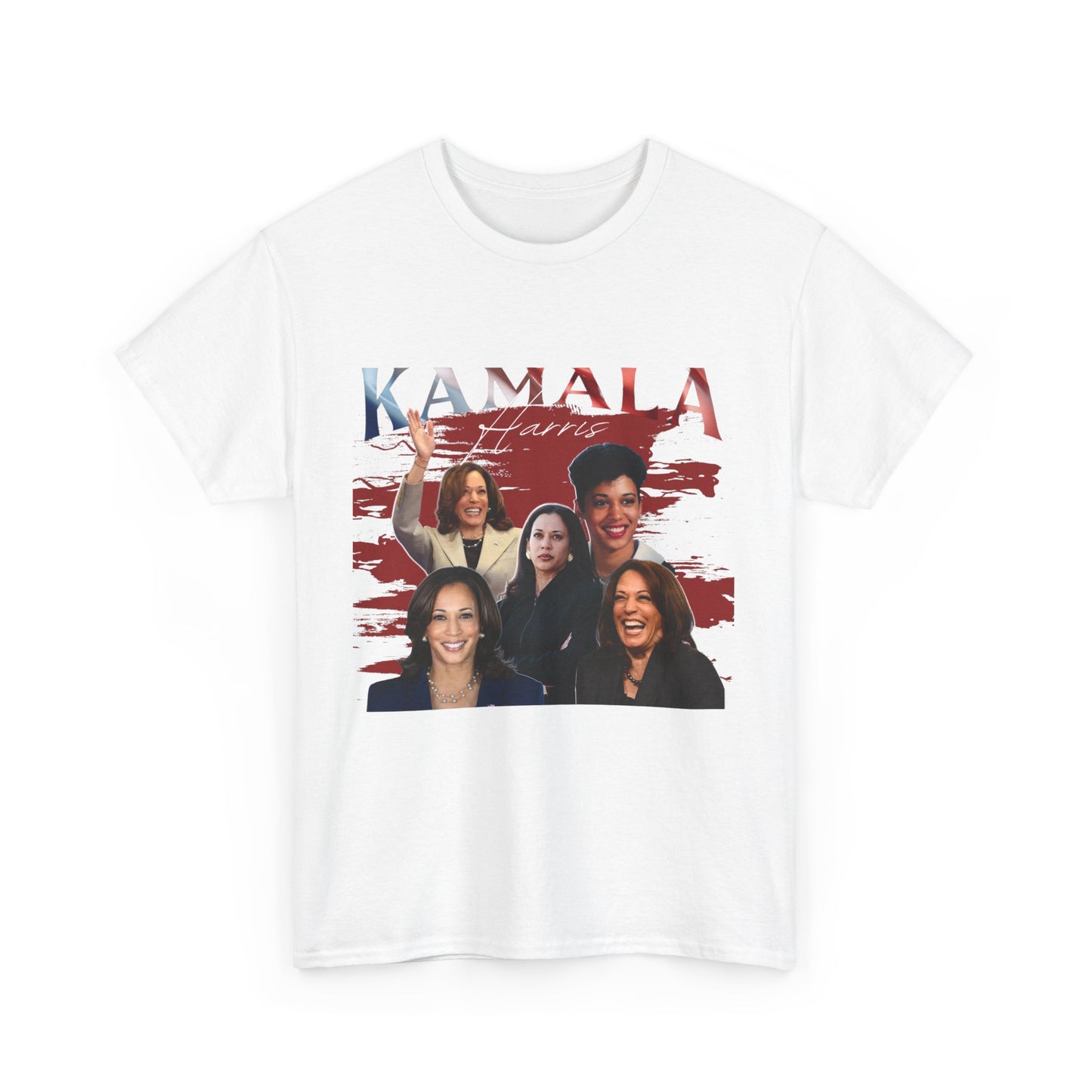 Kamala Harris Red Collage T-Shirt