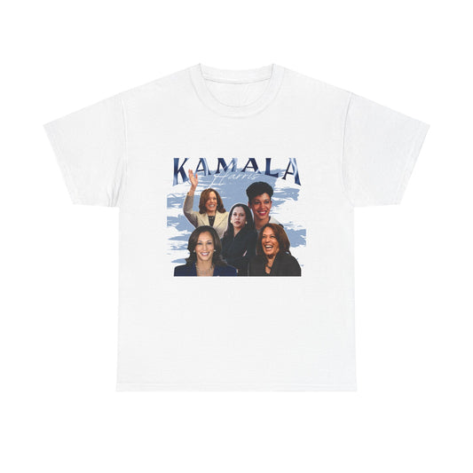 Kamala Harris Blue Collage T-Shirt