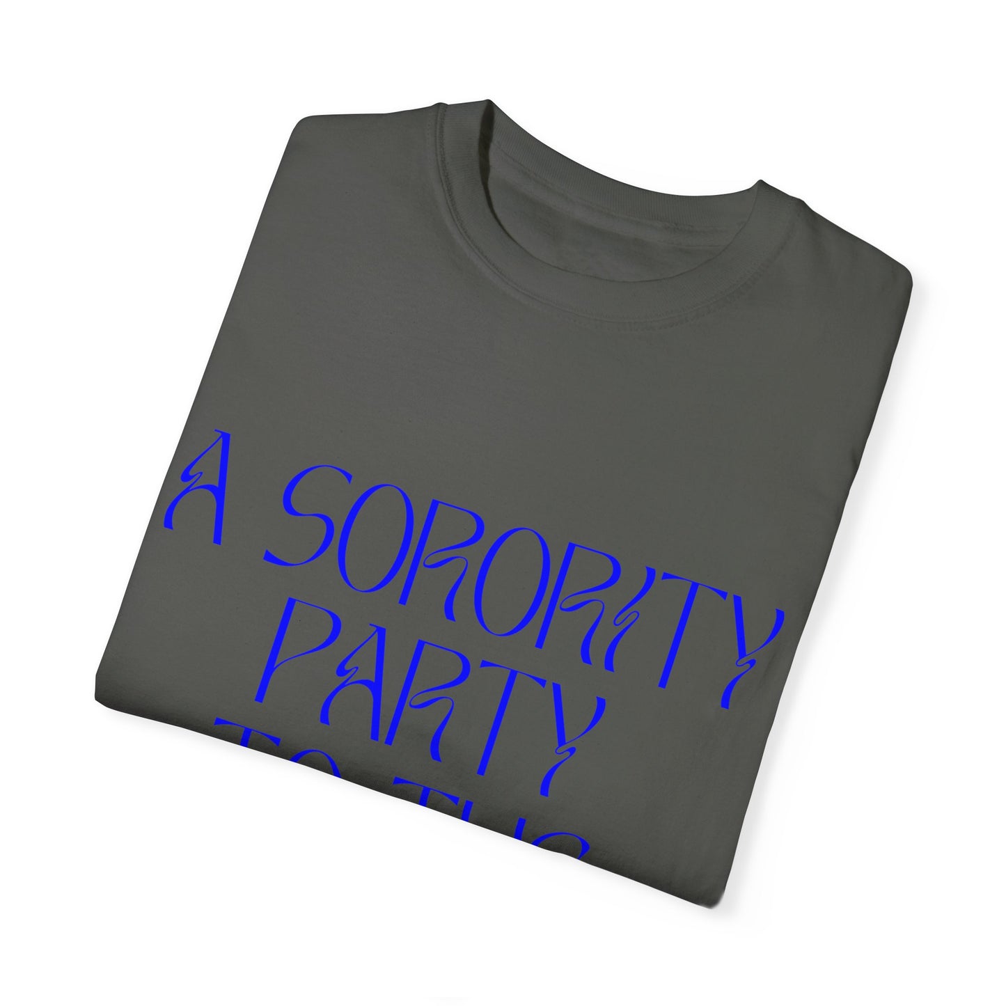 A Sorority Party T-Shirt Royal Blue/Gold