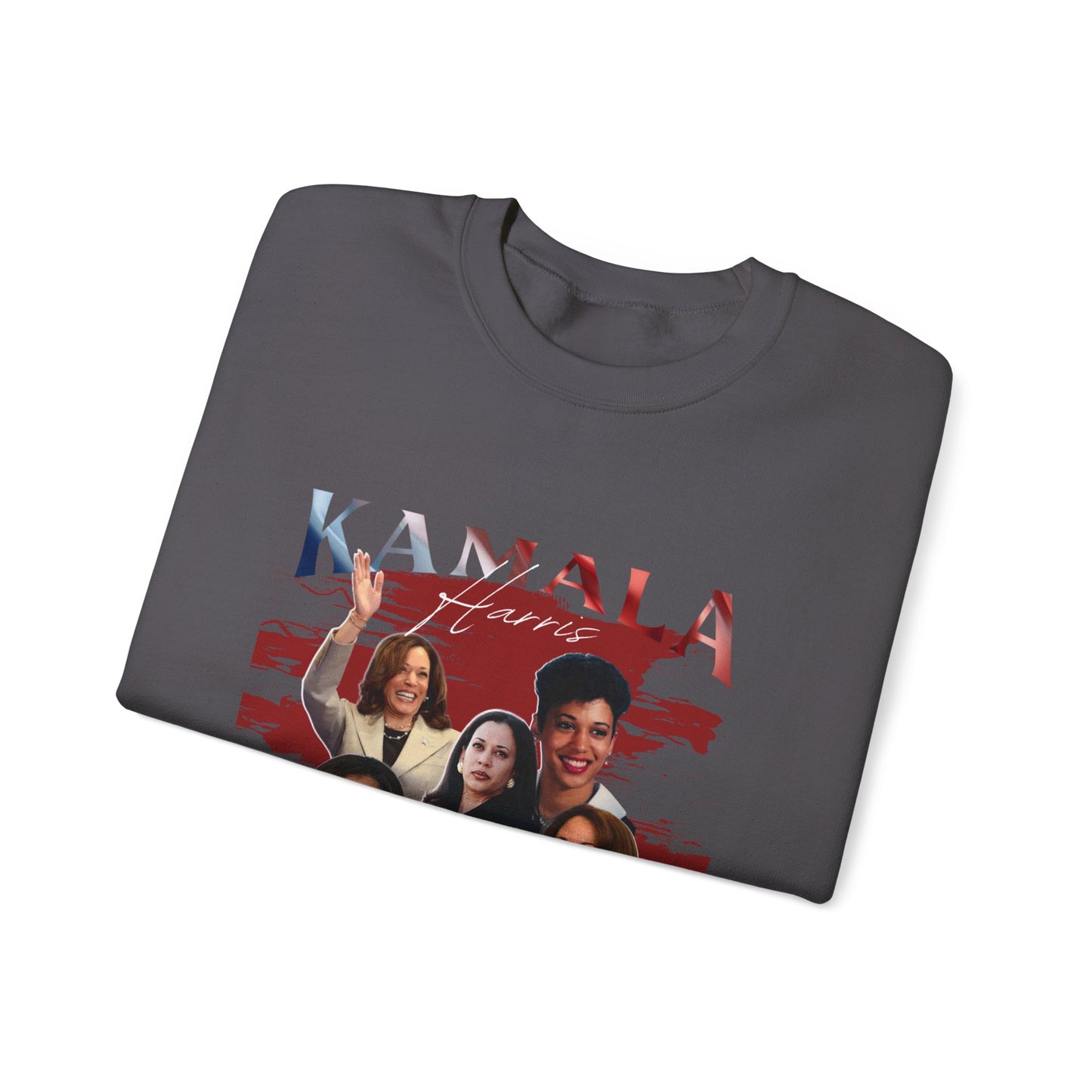 Kamala Harris Red Collage Crewneck Sweater