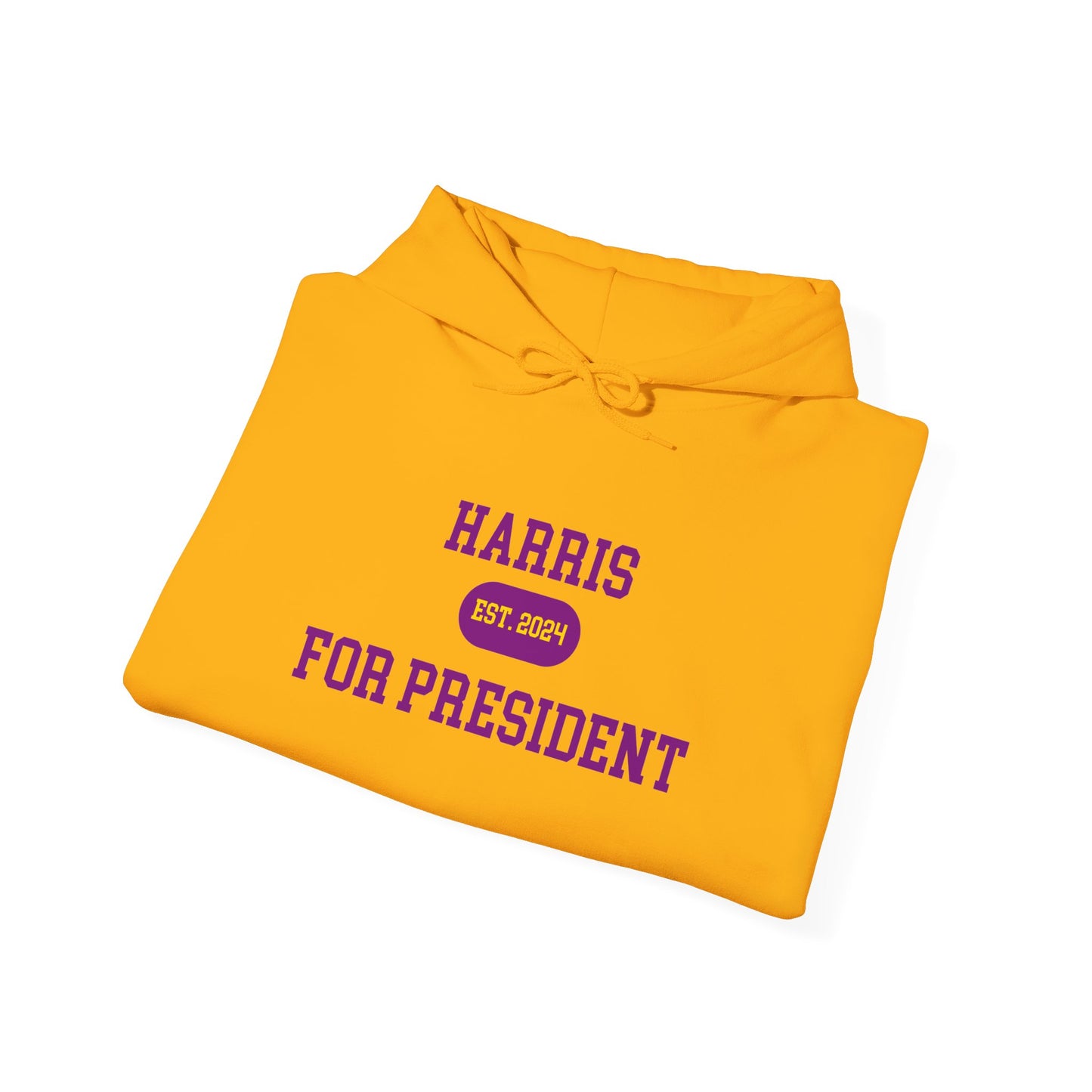 Harris For President Hoodie Royal Purple/Old Gold