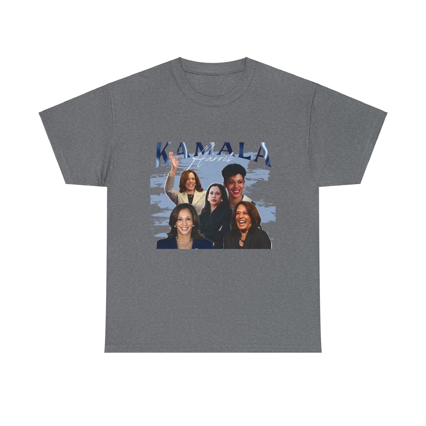 Kamala Harris Blue Collage T-Shirt