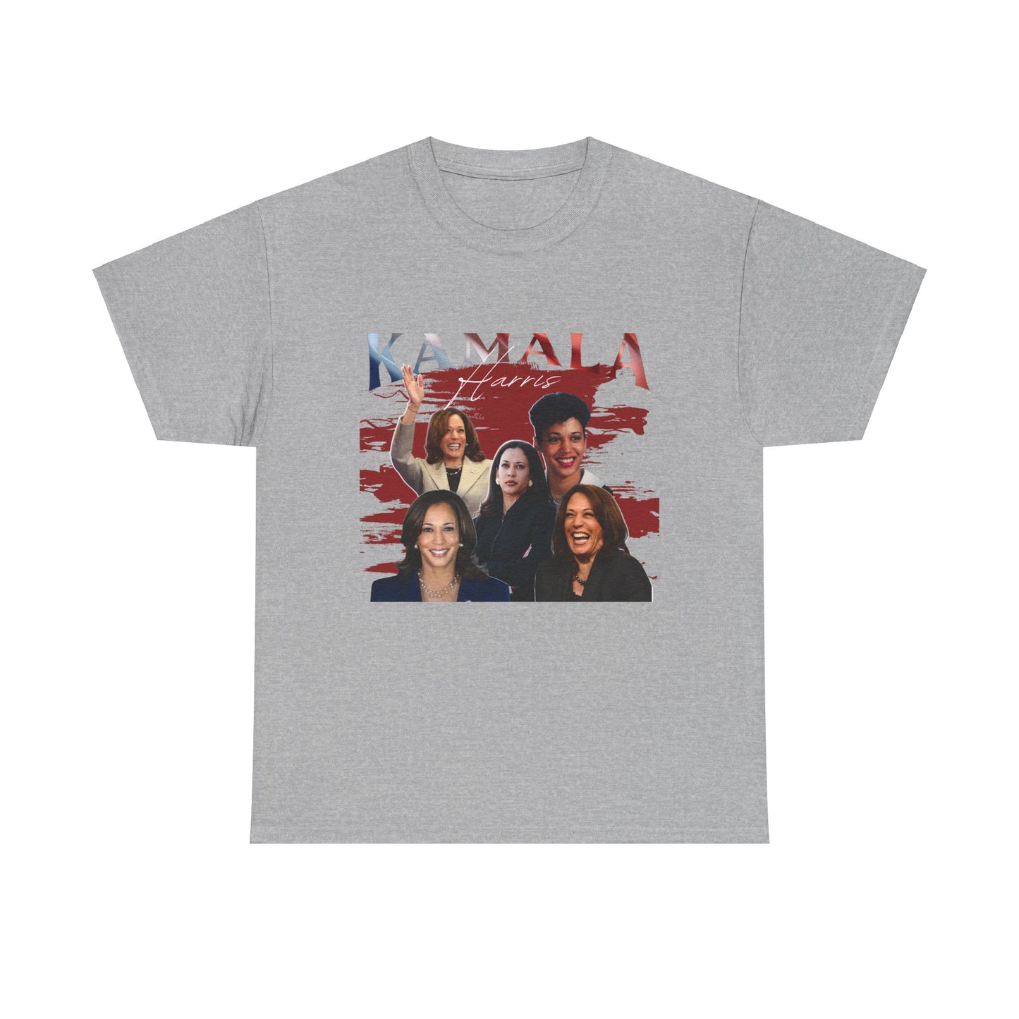 Kamala Harris Red Collage T-Shirt