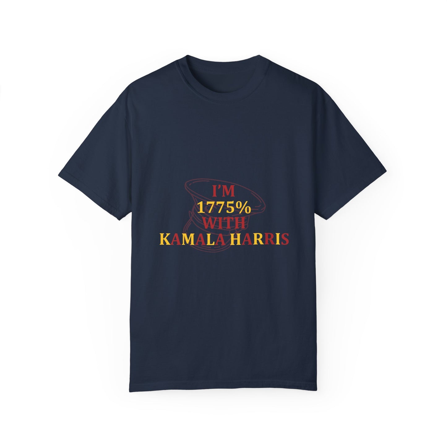 I'm 1775% With Kamala Tee Scarlet/Gold