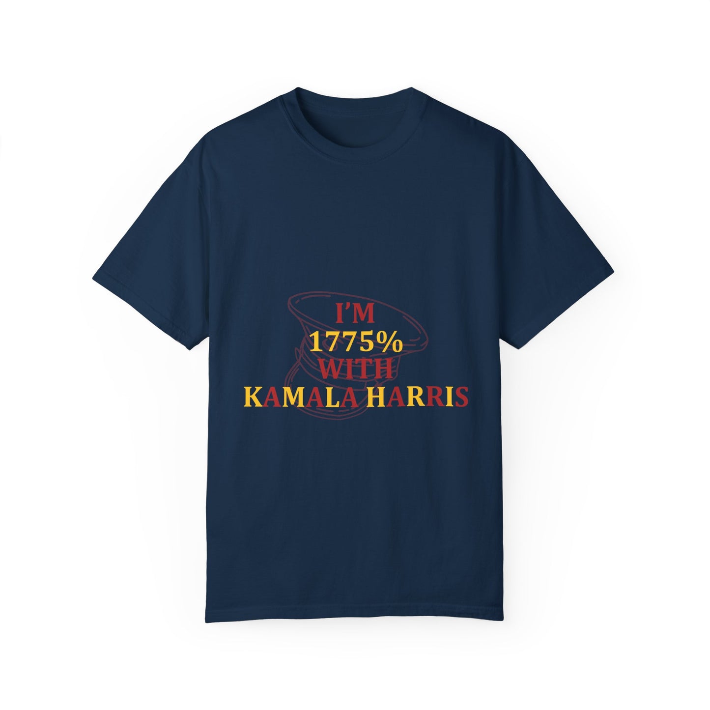 I'm 1775% With Kamala Tee Scarlet/Gold