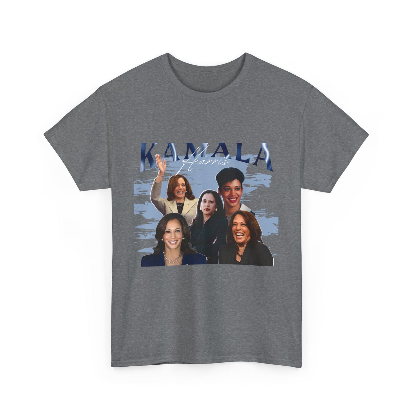 Kamala Harris Blue Collage T-Shirt