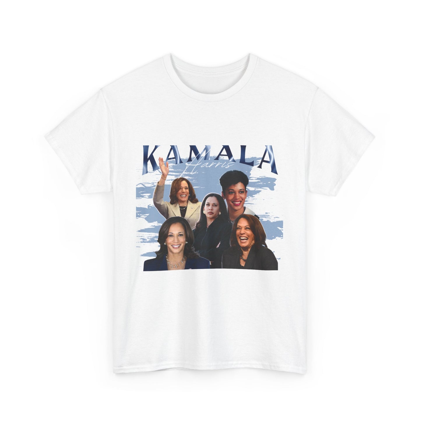 Kamala Harris Blue Collage T-Shirt