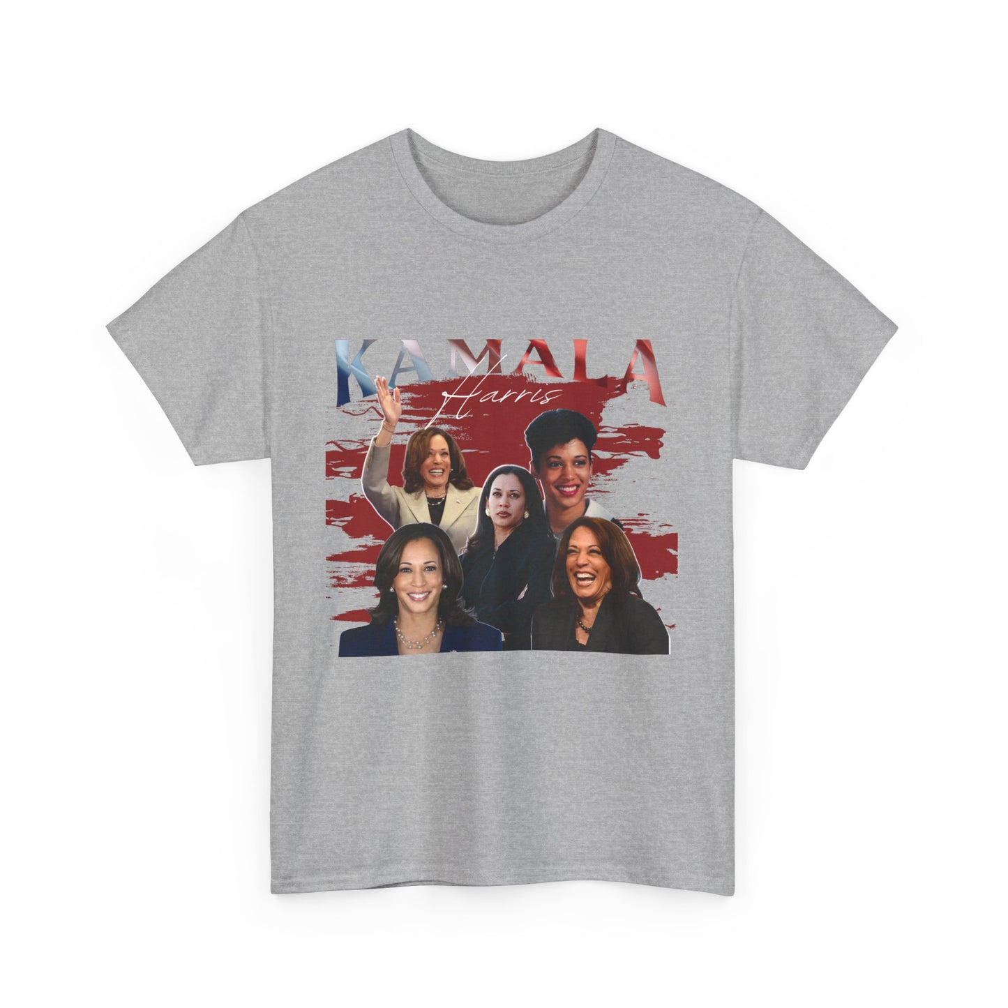 Kamala Harris Red Collage T-Shirt