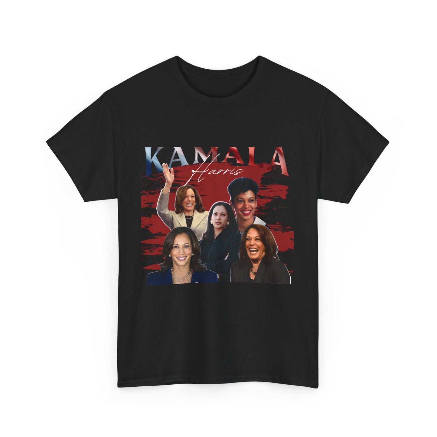 Kamala Harris Red Collage T-Shirt