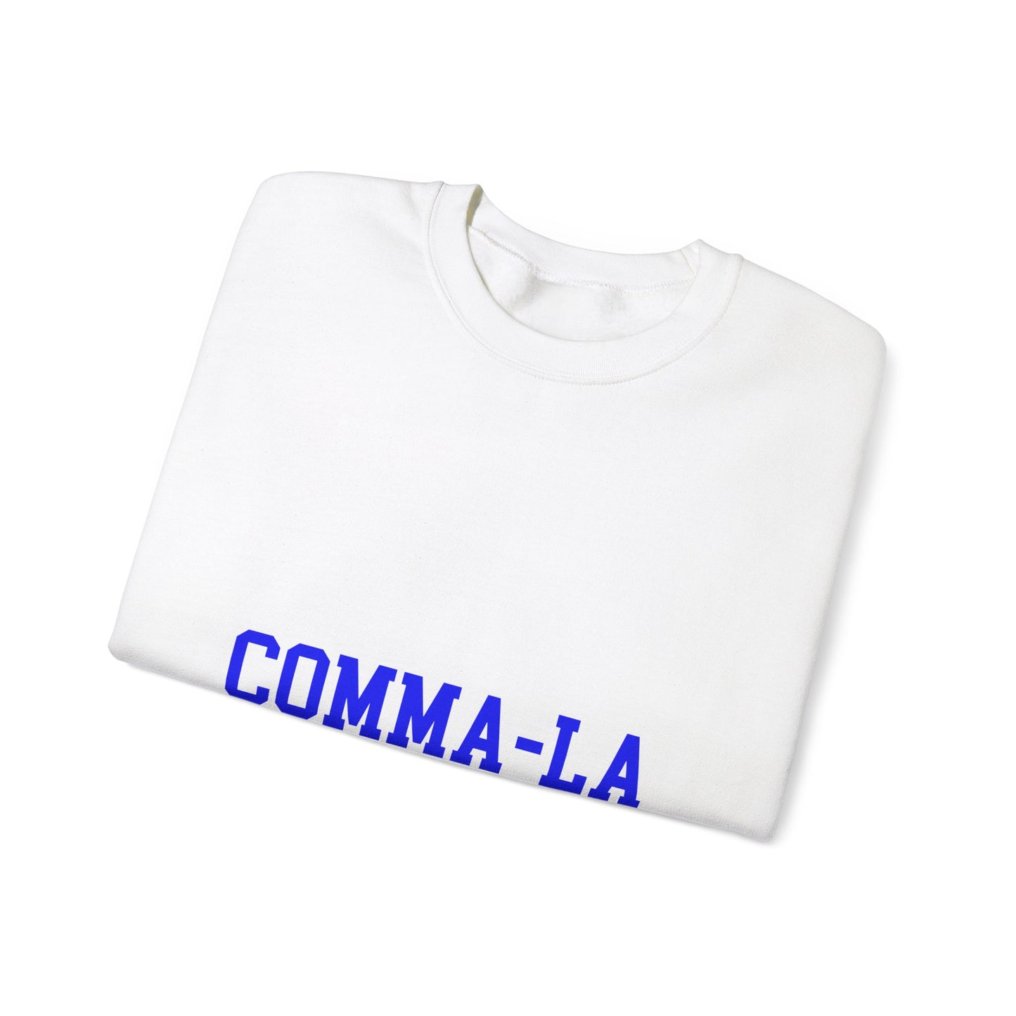 It's Pronounced Comma-La Crewneck Royal Blue/Pure White