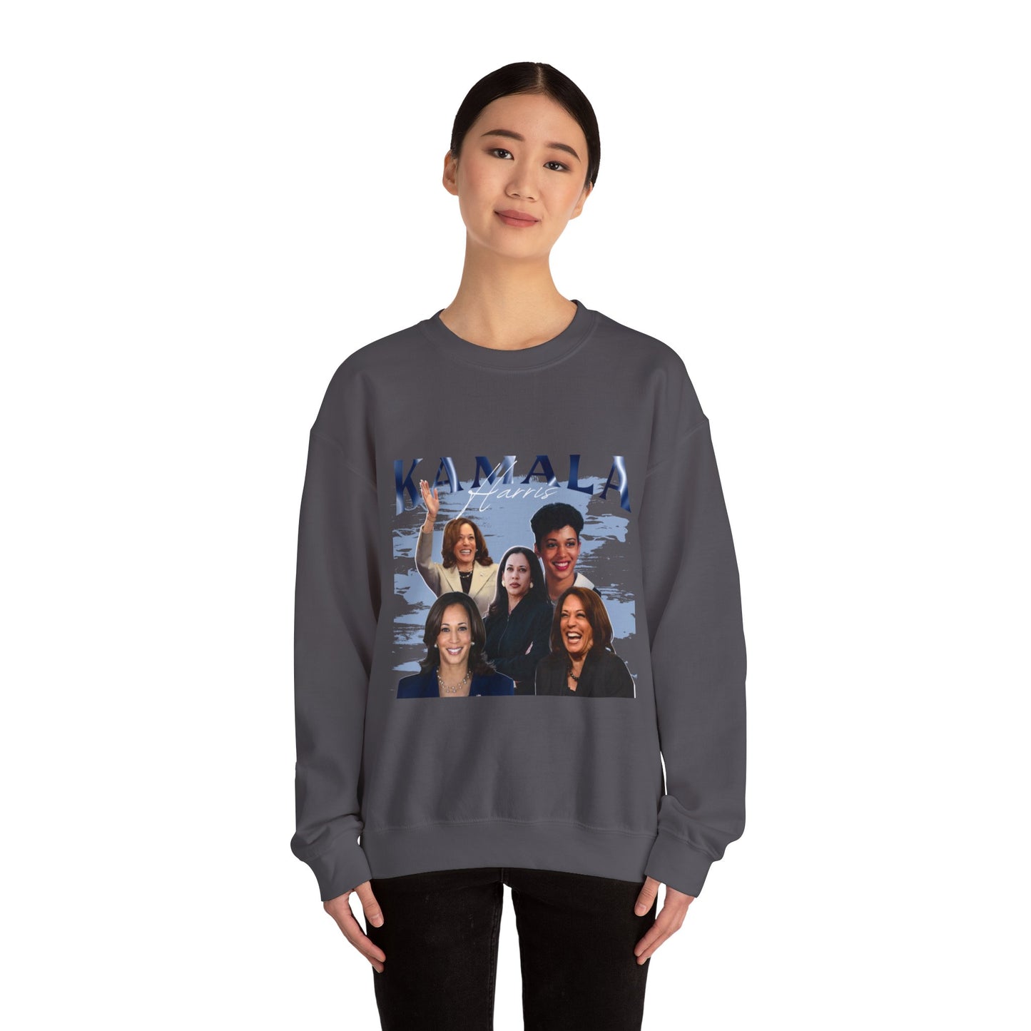 Kamala Harris Blue Collage Crewneck