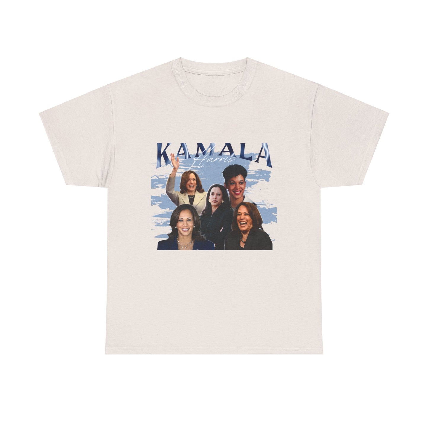 Kamala Harris Blue Collage T-Shirt