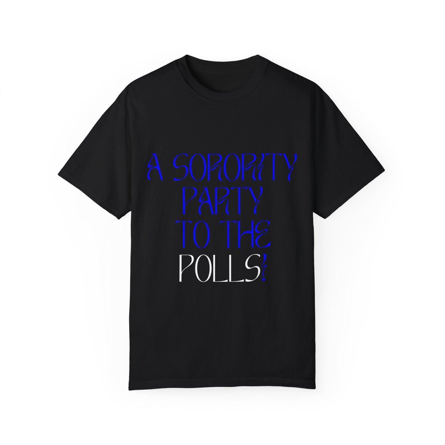 A Sorority Party T-Shirt Royal Blue/White