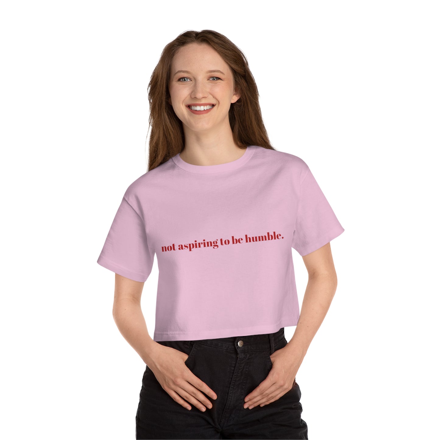 Not Aspiring To Be Humble Kamala Harris Quote Tee Red